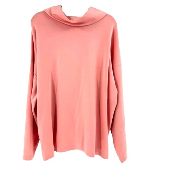J Jill Fit 1/4 Snap Pullover Sweatshirt Women's 3X Pink Soft Knit Athleisure - Picture 7 of 8
